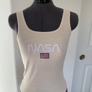 NASA embroidered tank top